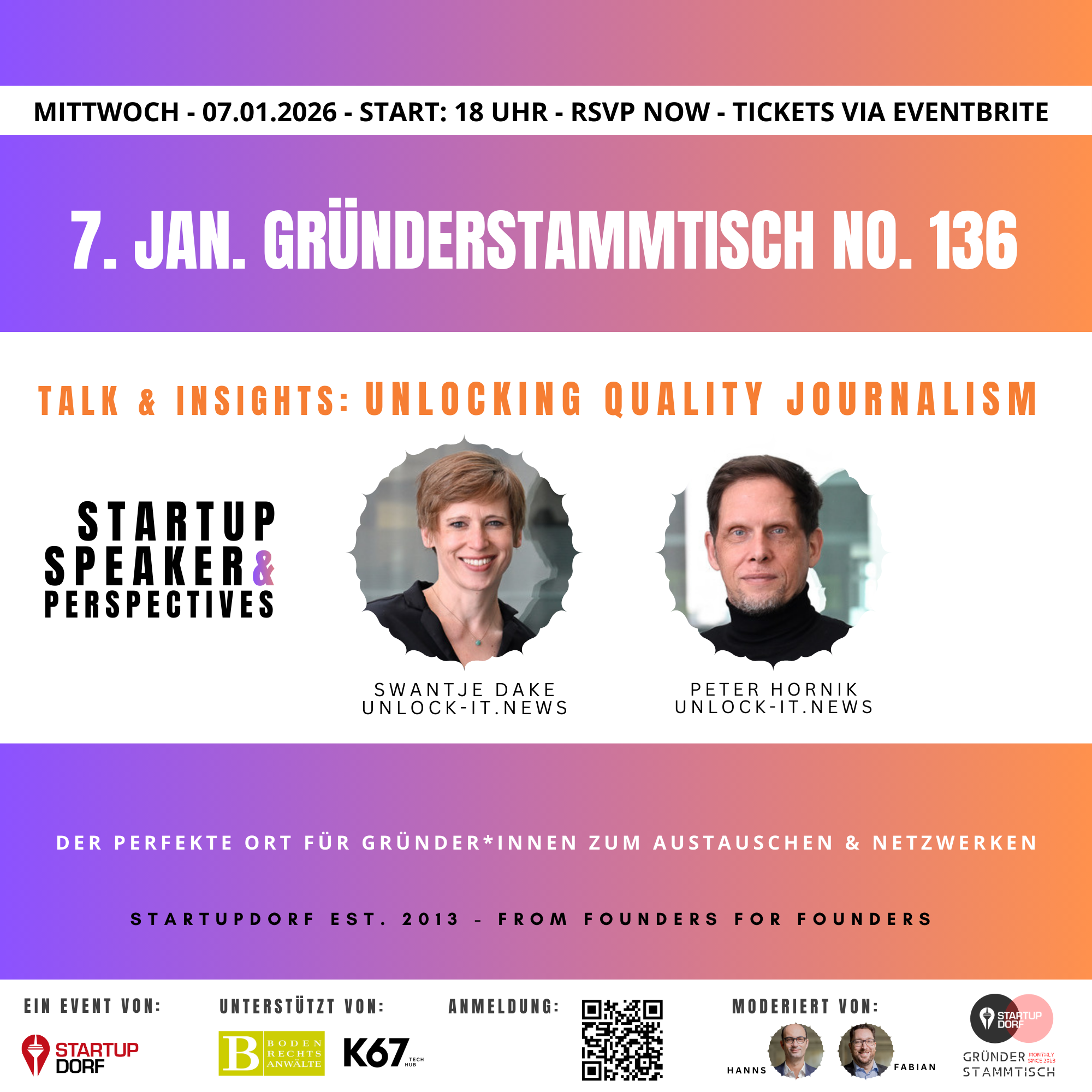 StartupDorf Gründerstammtisch 136